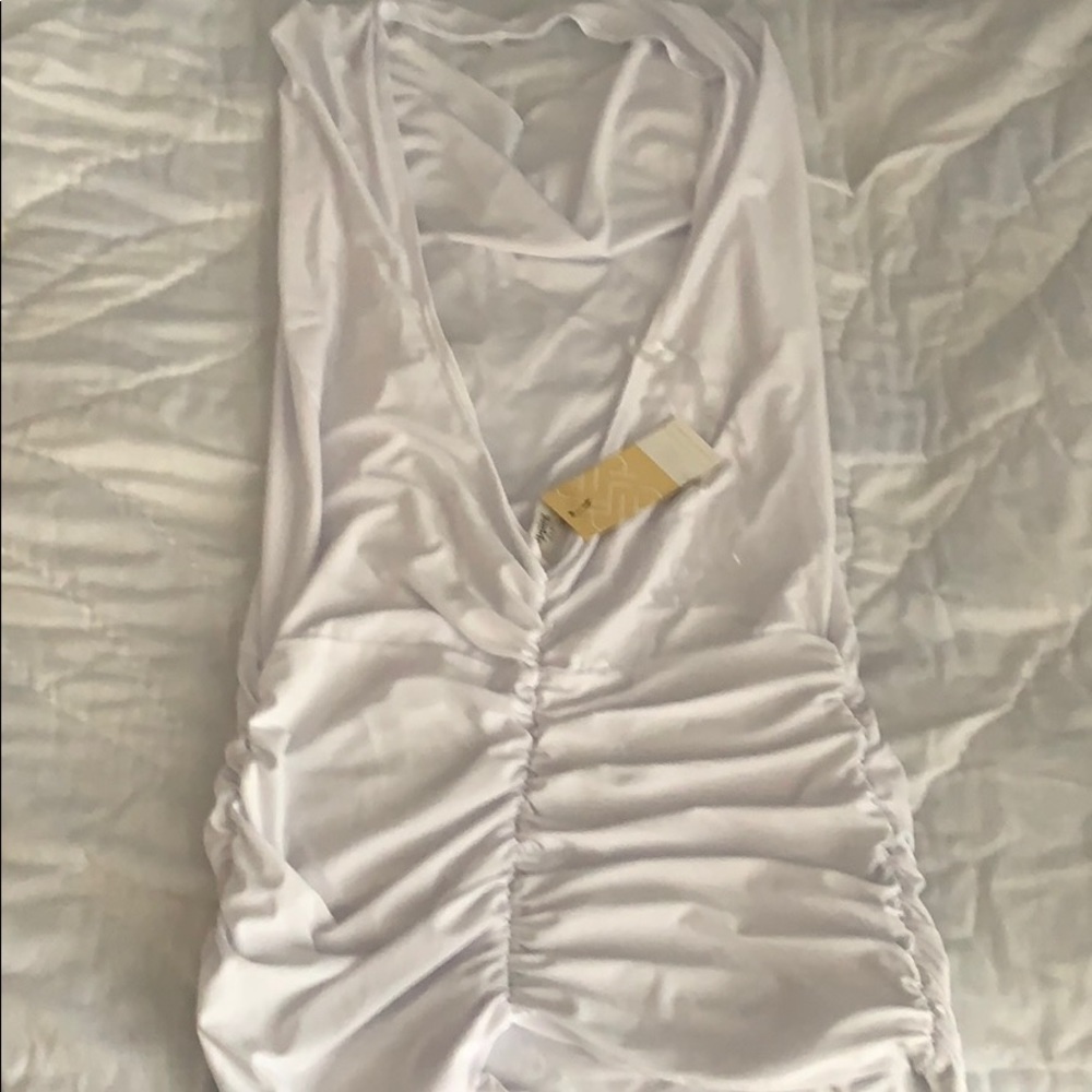 White above the knee dress